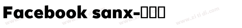 Facebook sanx字体转换 Facebook sanx字体转换